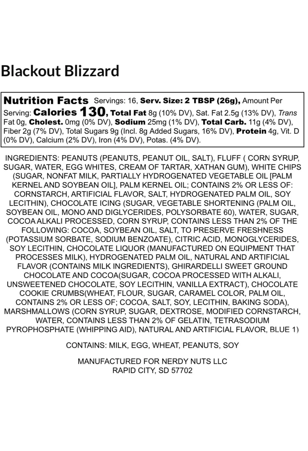 Blackout Blizzard Peanut Butter Treat - Image 3