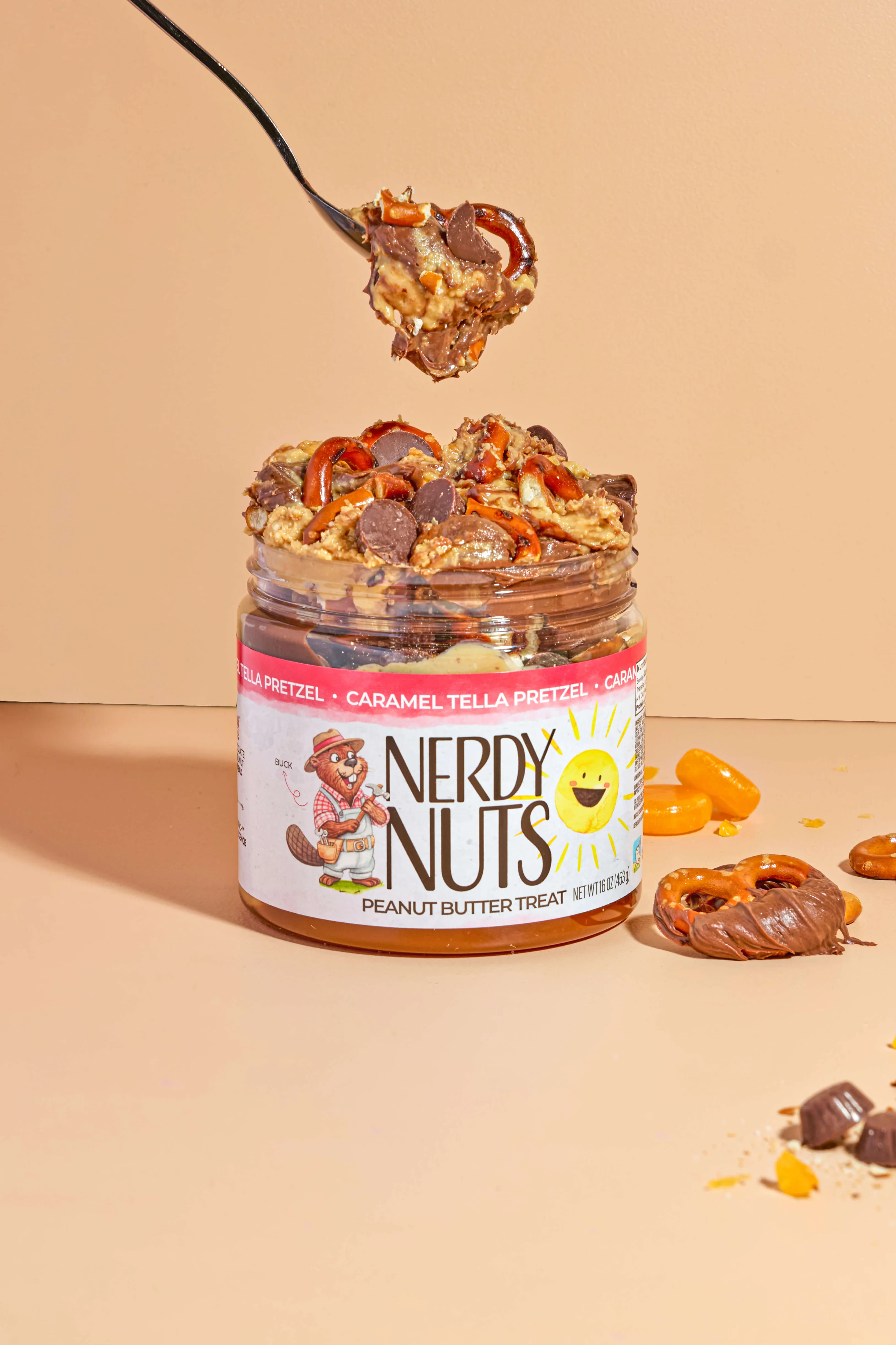 Caramel Tella Pretzel Peanut Butter Treat