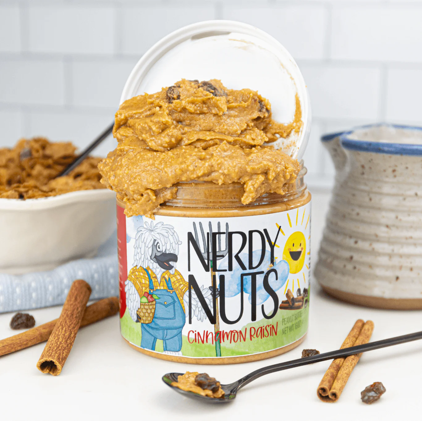 Cinnamon Raisin Peanut Butter Treat