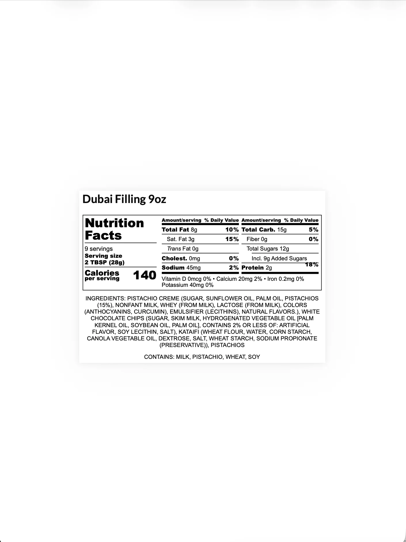 Dubai Filling Pistachio Kataifi Cream - Image 3