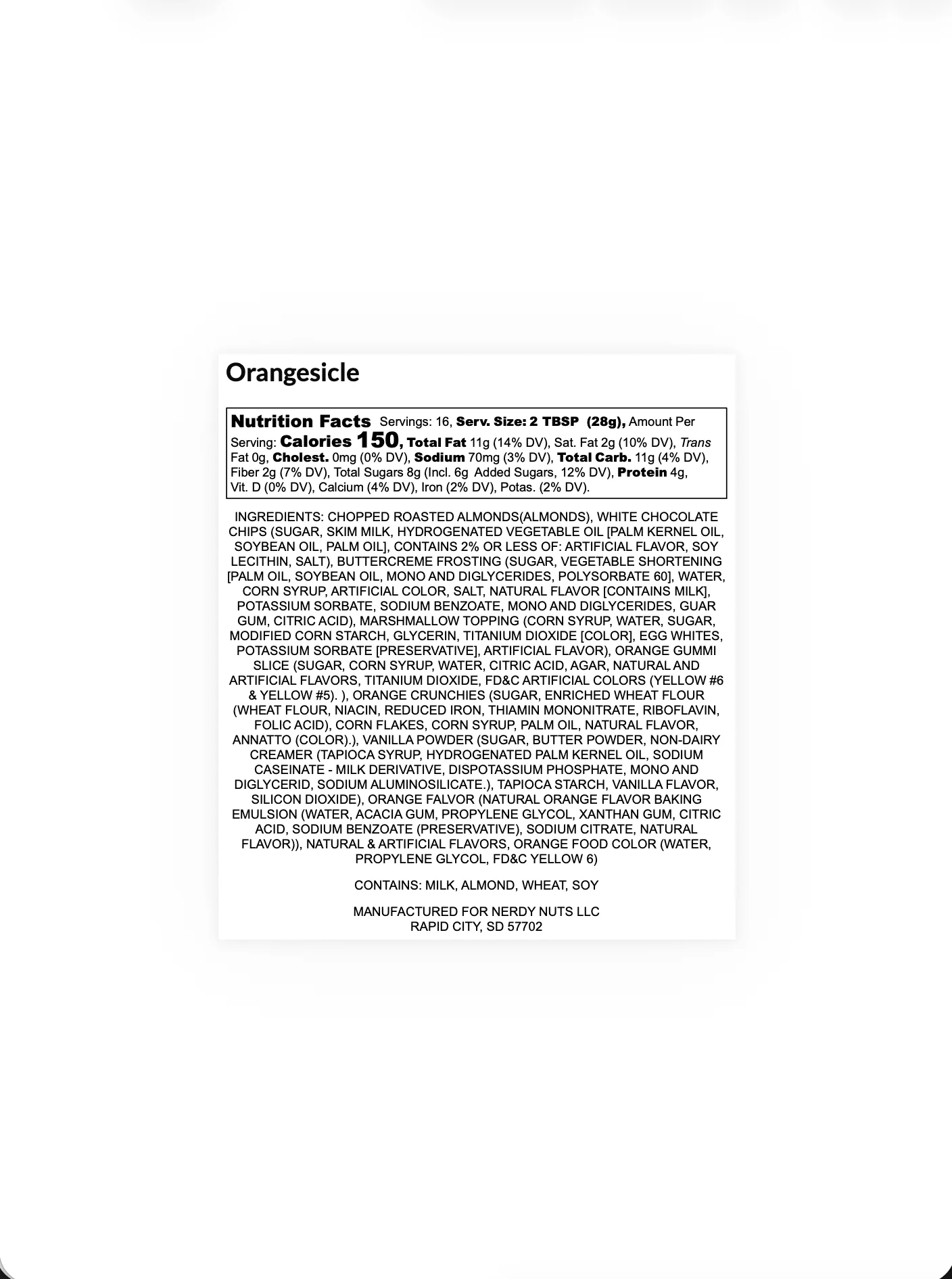 Orangesicle Almond Butter Treat - Image 4