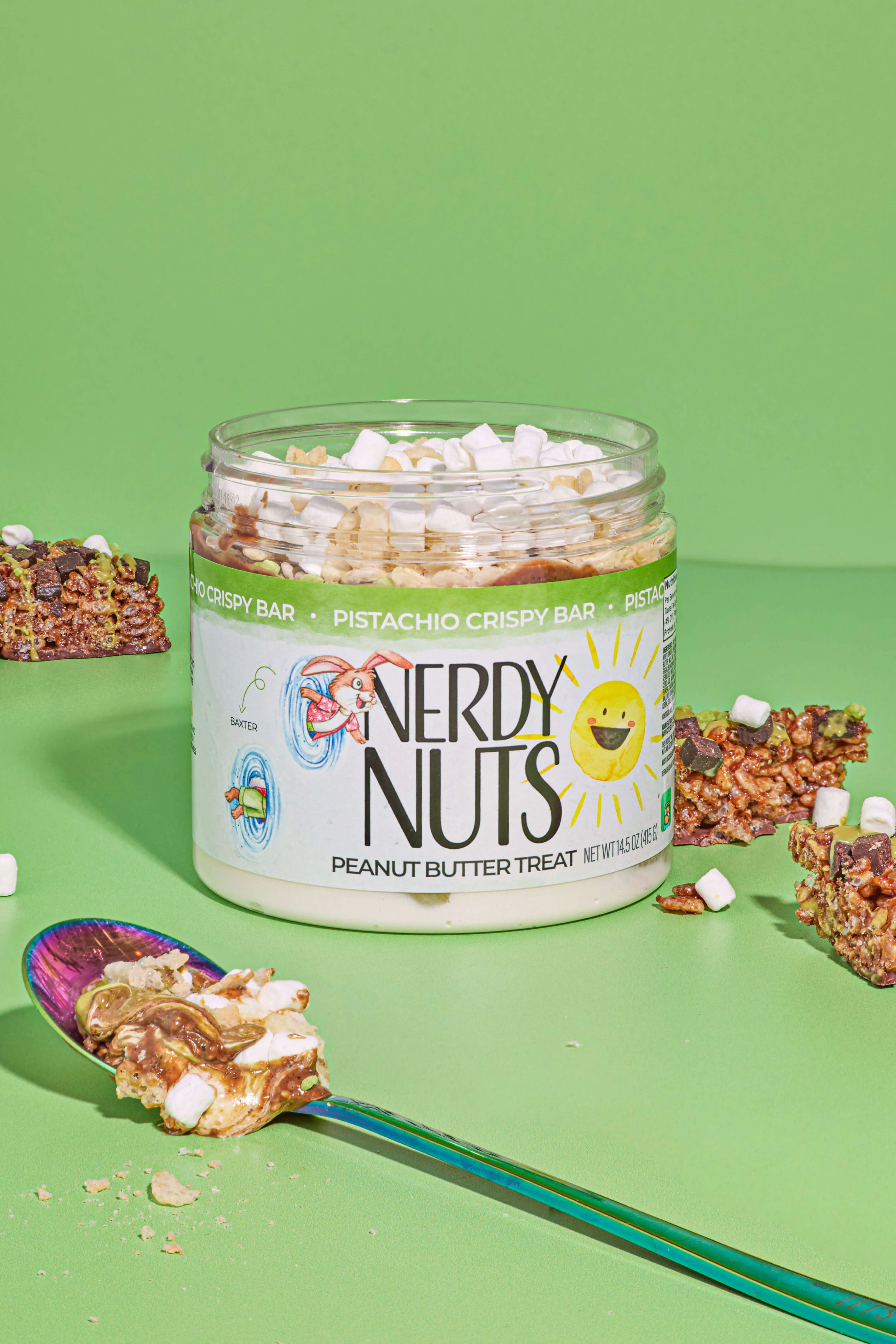 Pistachio Crispy Bar Peanut Butter Treat - Image 3