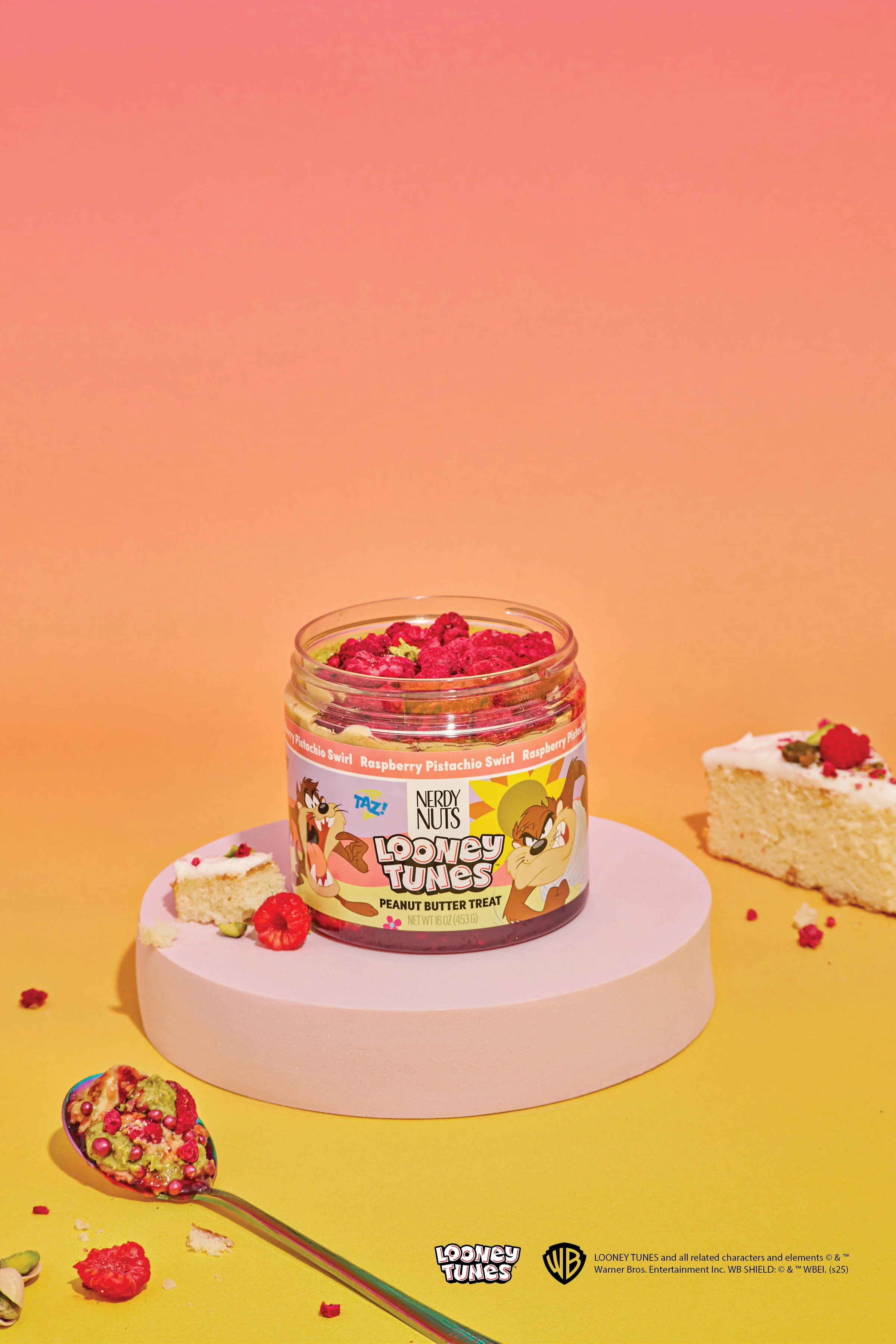 Raspberry Pistachio Swirl Peanut Butter Treat - Image 2