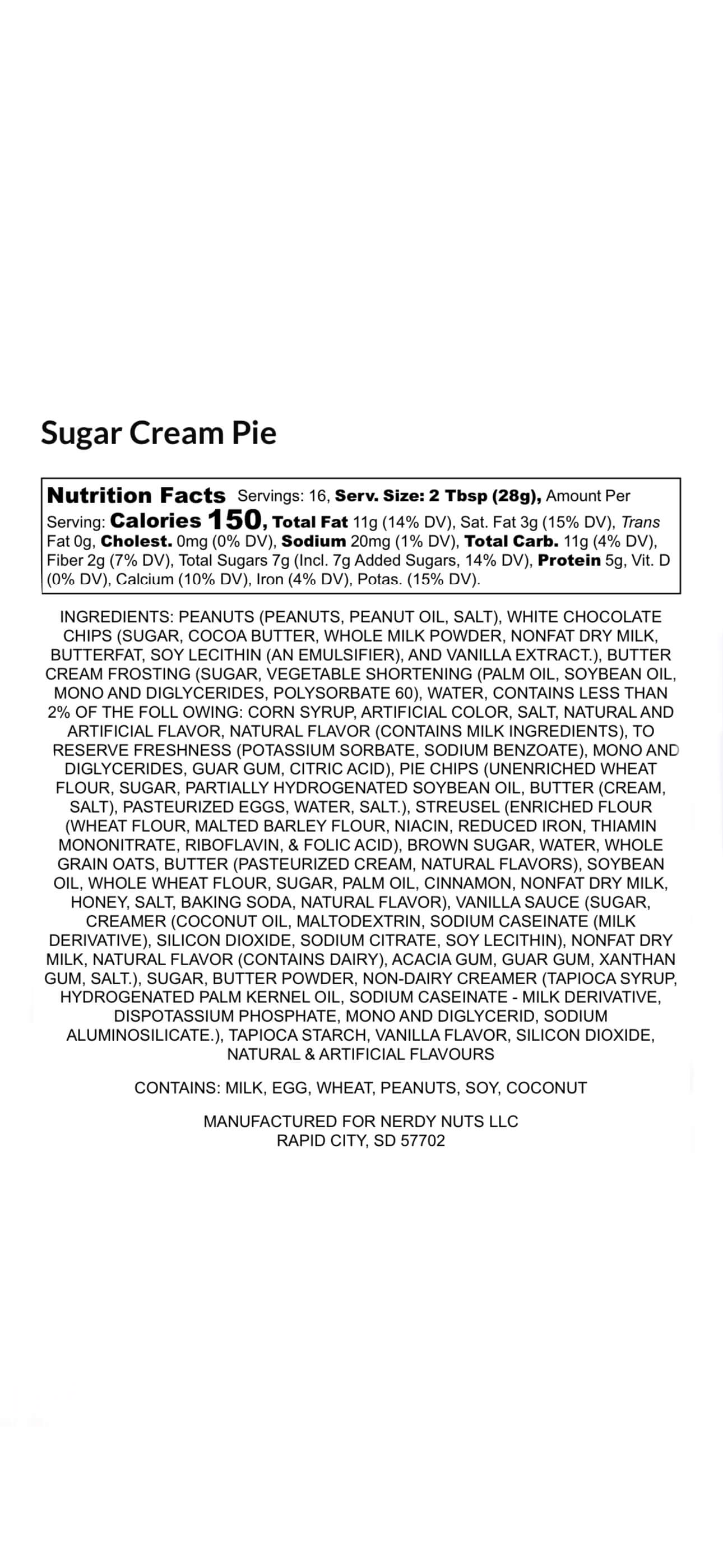 Sugar Cream Pie Peanut Butter Treat - Image 3