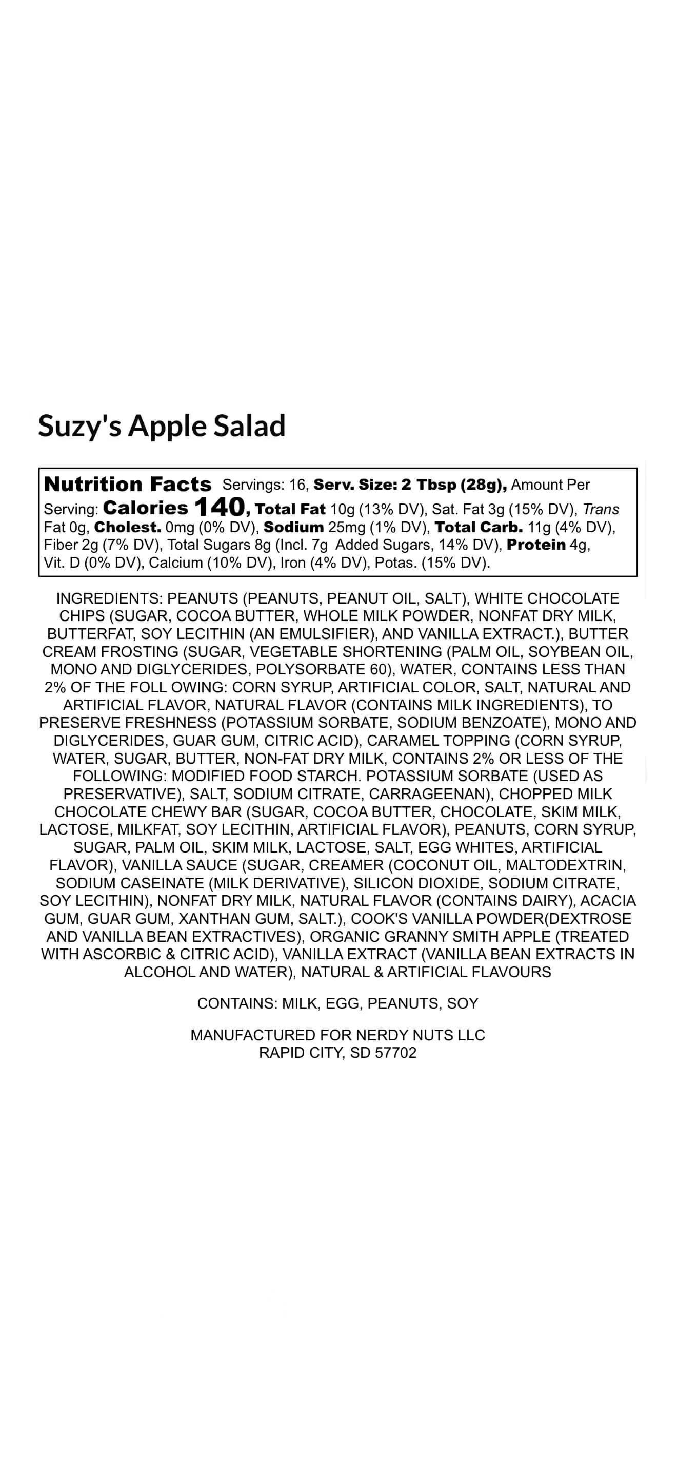Suzy's Apple Salad Peanut Butter Treat - Image 6
