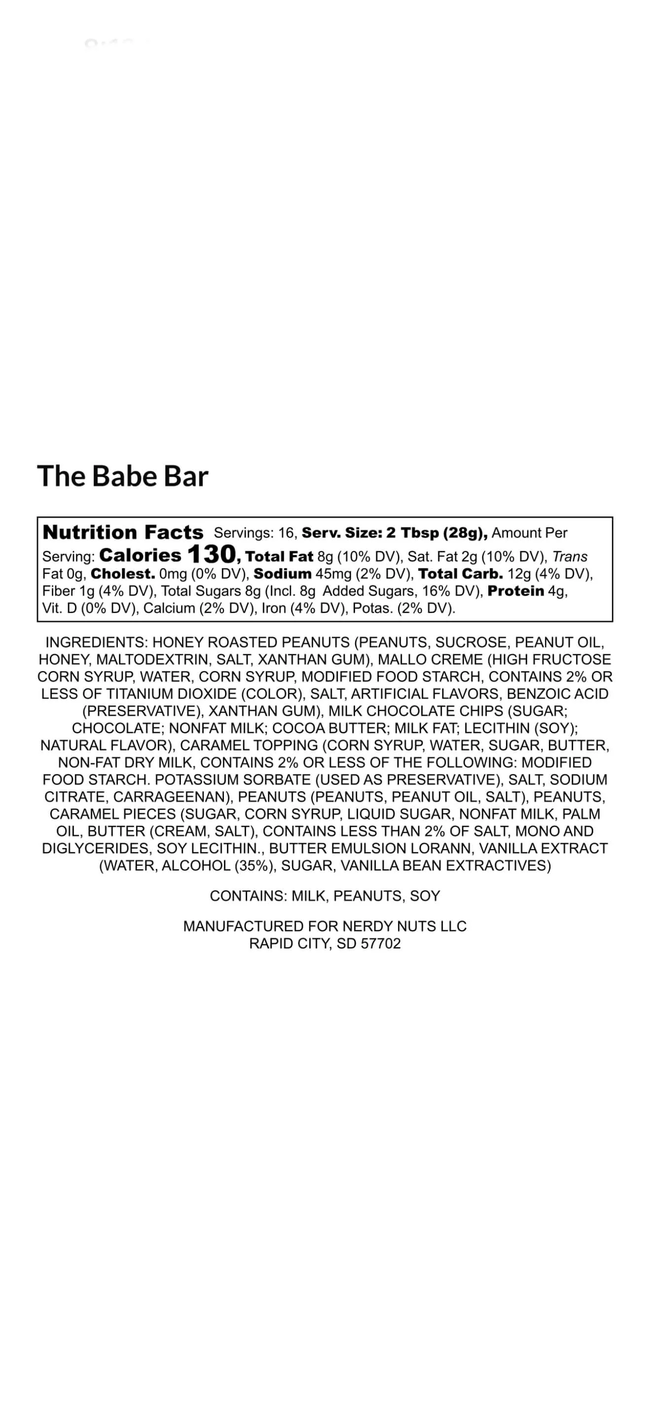 The Babe Bar Peanut Butter Treat - Image 4