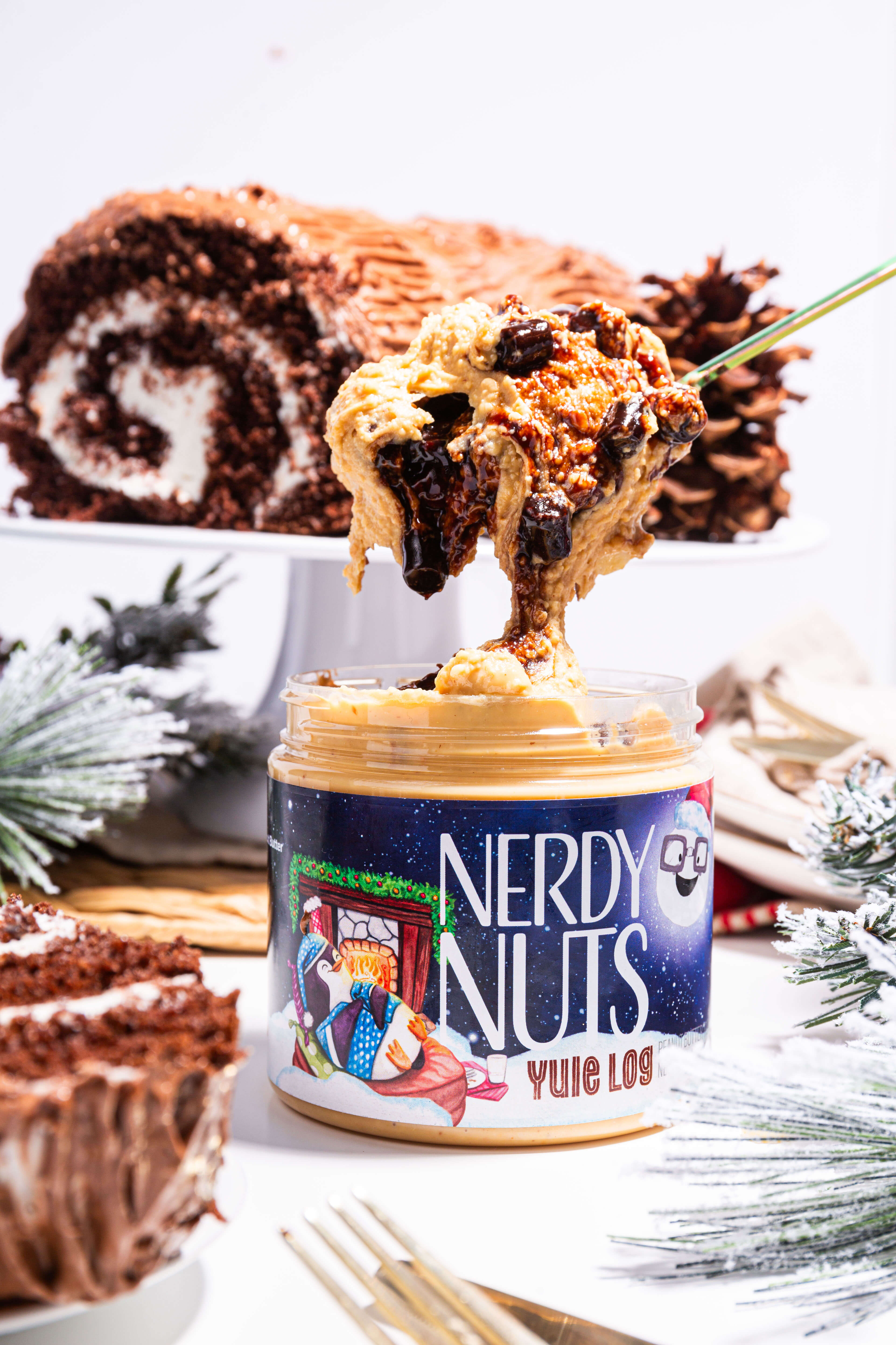 Yule Log Peanut Butter Treat - Image 3
